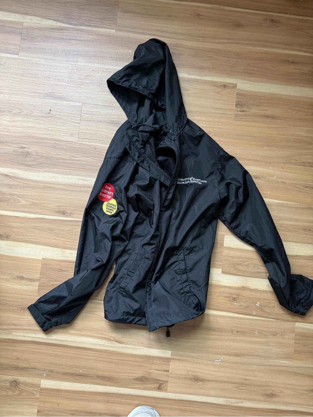 Black UMMC Hooded Rain Jacket